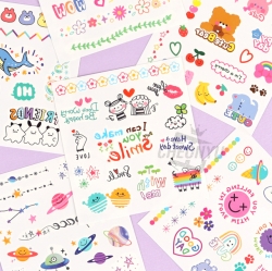 Real Tattoo Sticker (18 sheets 1 set)