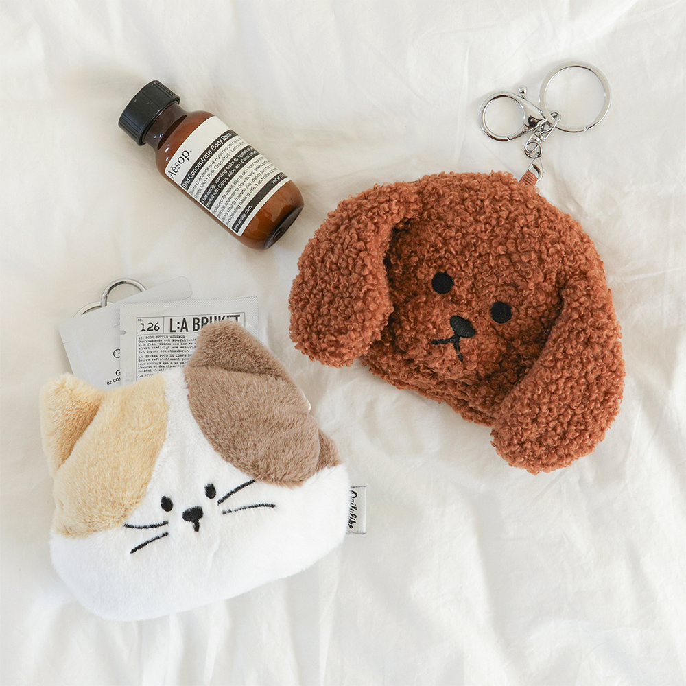 애니멀 페이스 파우치 