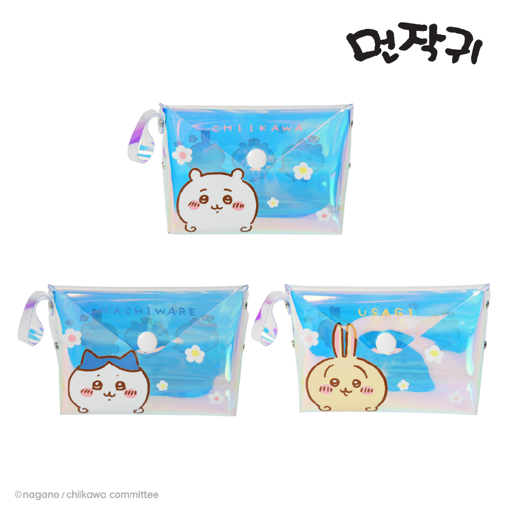 먼작귀 홀로그램 파우치