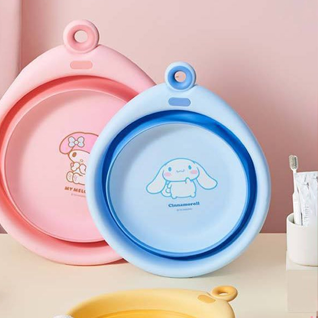 산리오 접이식 대야 (중)