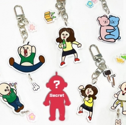 Bbangbbang Random Dangling Acrylic Keyring