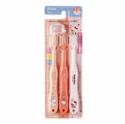 Hello Kitty Children's Toothbrush Set 3P (Including Caps)