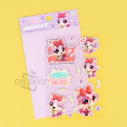 Wishcat Embo Stickers , 20pcs