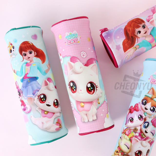 Wishcat Cylinder Pen Pouch