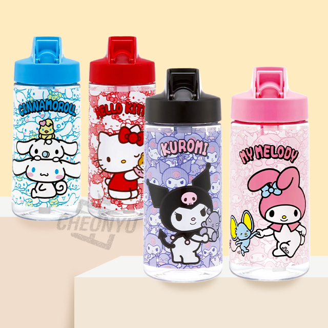 Sanrio Hide-and-seek Straw Bottle 500ml