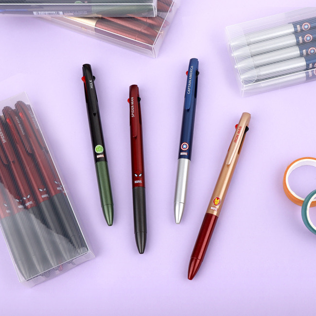 Marvel 3color Ball-point Pen, 10ea