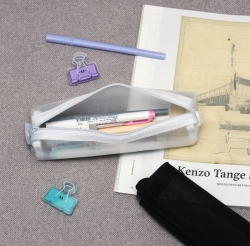 Mesh Zipper Makeup Simple Pouch Pencil Case