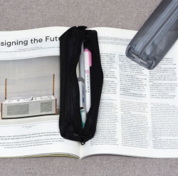 Mesh Zipper Makeup Simple Pouch Pencil Case