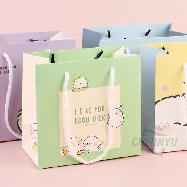Long-Tailed Tit Mini Shopping Bag, 20ea