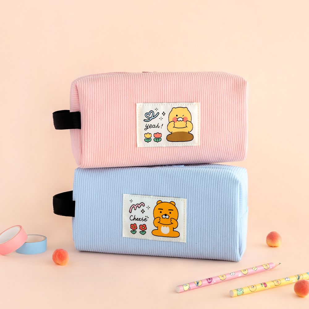 Kakao friends say cheese big square pencil case