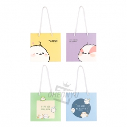 Long-Tailed Tit Mini Shopping Bag, 20ea