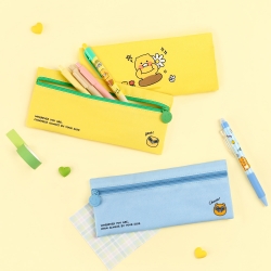 Kakao friends say cheese fabric flat pencil case
