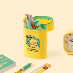 Kakao friends say cheese silicon standing pencil case