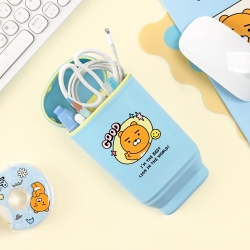 Kakao friends say cheese silicon standing pencil case