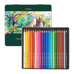 24 colored pencils that get erased with an eraser