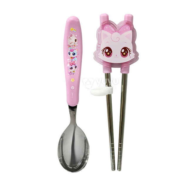 Wish cat Training Chopsticks and spoon