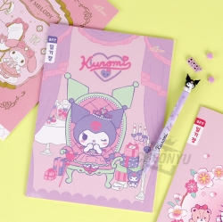 Sanrio Narrow-Ruled Diary, Sets of 5pcs