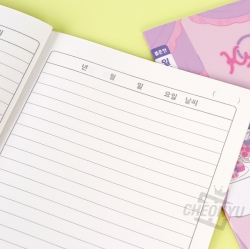 Sanrio Narrow-Ruled Diary, Sets of 5pcs