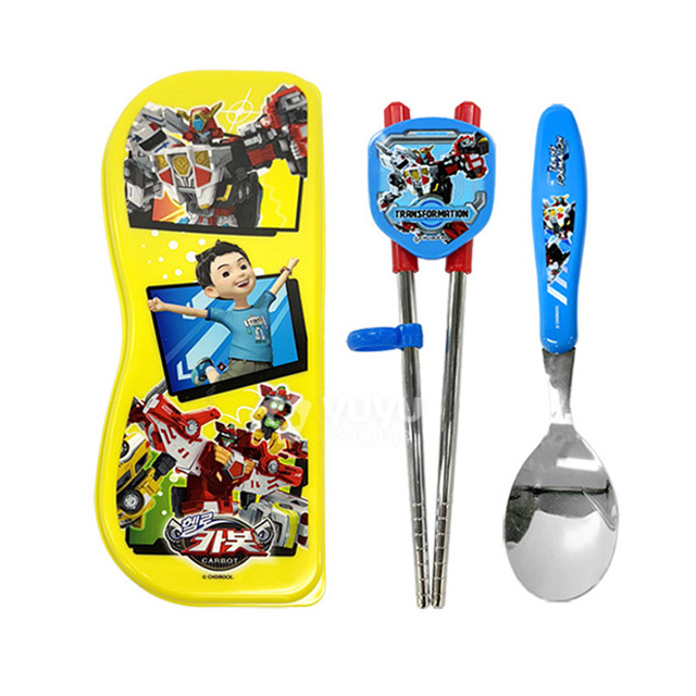 헬로카봇 15 스푼 양손 교정젓가락 케이스 세트