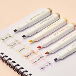 Colorful Day Highlighter 6 Colors Set