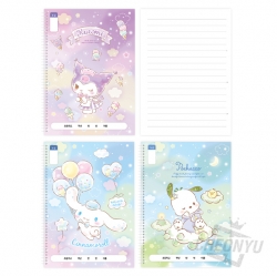 Sanrio 1~2grade Lines Notebook, 8pcs