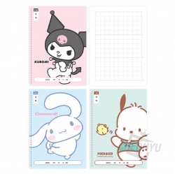 Sanrio 10-Column Korean Notebook, 8pcs