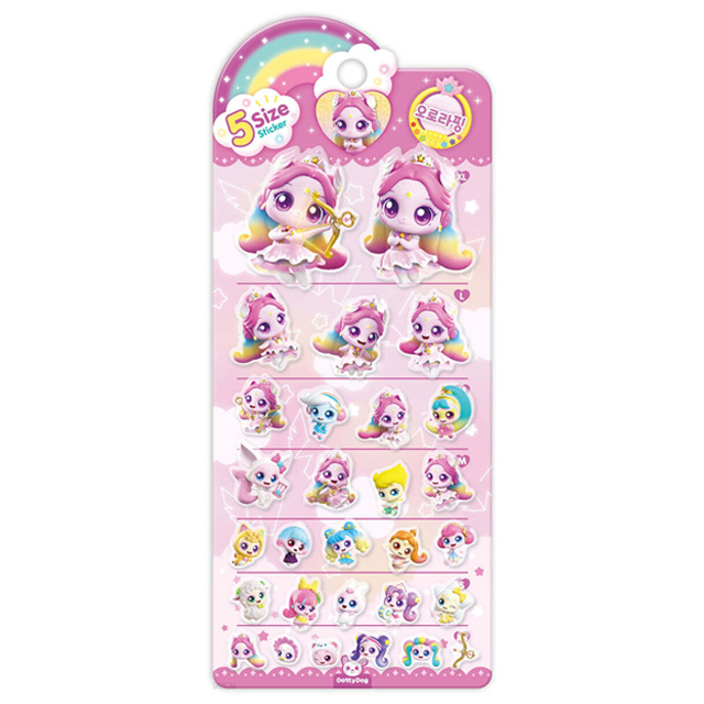 슈팅스타 캐치티니핑 5사이즈 스티커 - 오로라핑