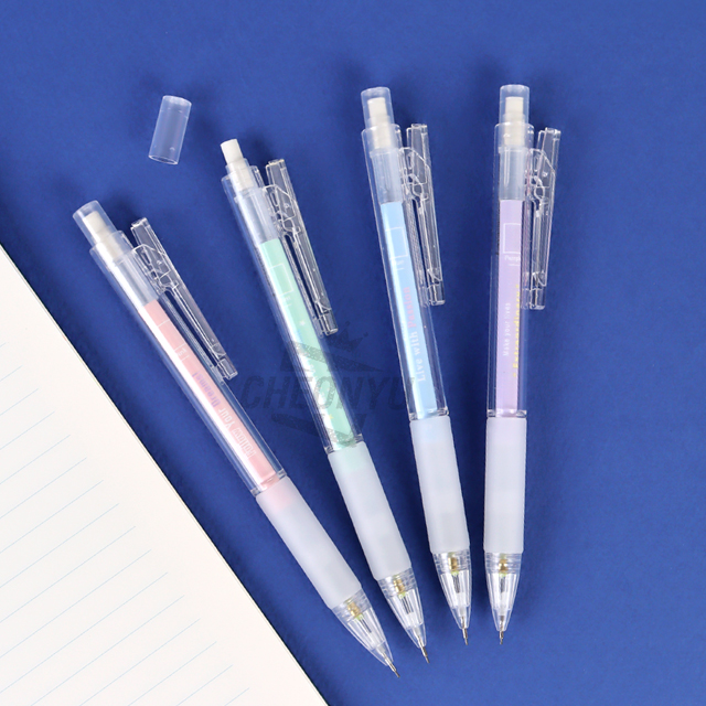 SIMPLE Pastel Transparent Mechanical Pencil,Set of 24ea