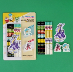 Pokemon Pencil and Eraser Set