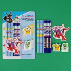 Pokemon Pencil and Eraser Set