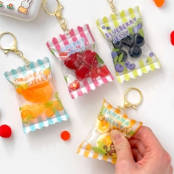 Soft and Squishy Fruit Jelly Keyring