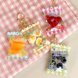 Soft and Squishy Fruit Jelly Keyring