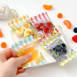 Soft and Squishy Fruit Jelly Keyring