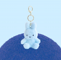 Miffy Sitting Creamy Keyring 13cm_Sky Blue