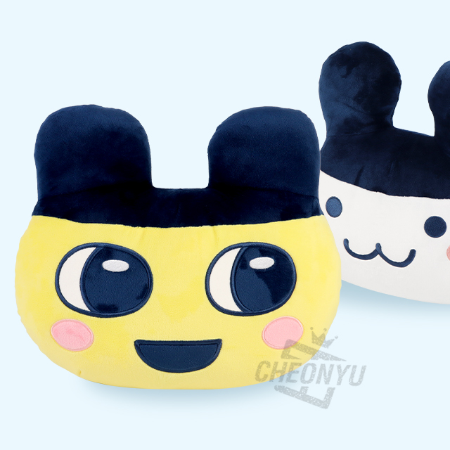 다마고치 얼굴 쿠션