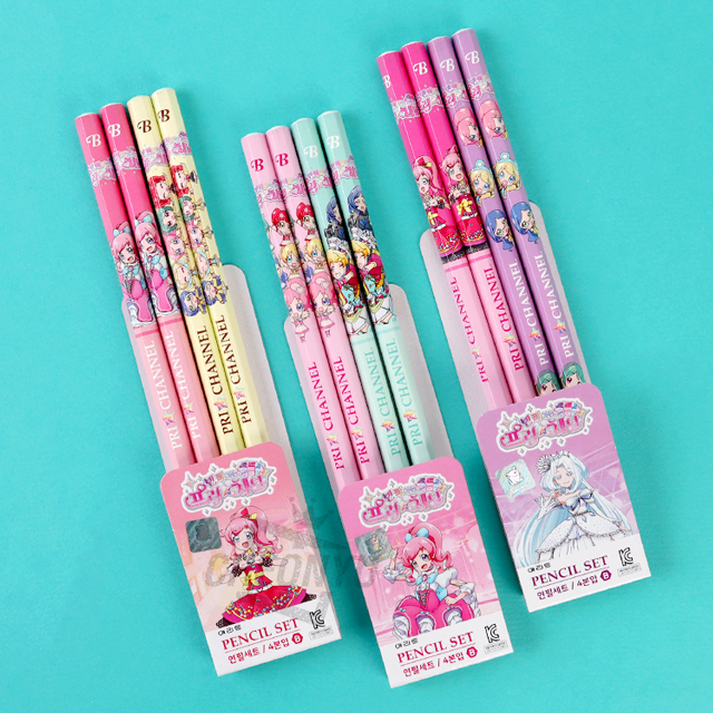 프리채널 연필 4본세트