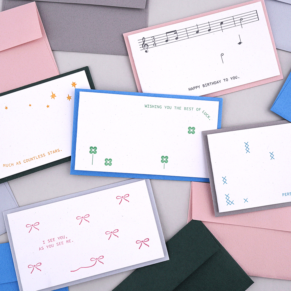 Little Pressed Mini Message Card