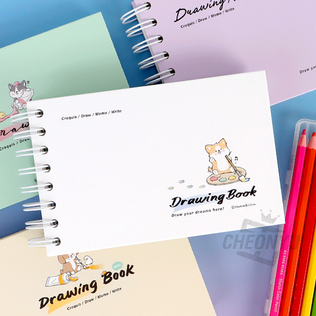 E-rinubgae Mini Drawing Notebook, Random