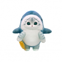 MofuSand Mackerel Cat Shark Costume (25cm) Plush