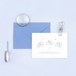 Fluppy Love Letter Press  Message Card