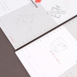 Simple Quarter Mathematics Note, Set of 5ea, Random