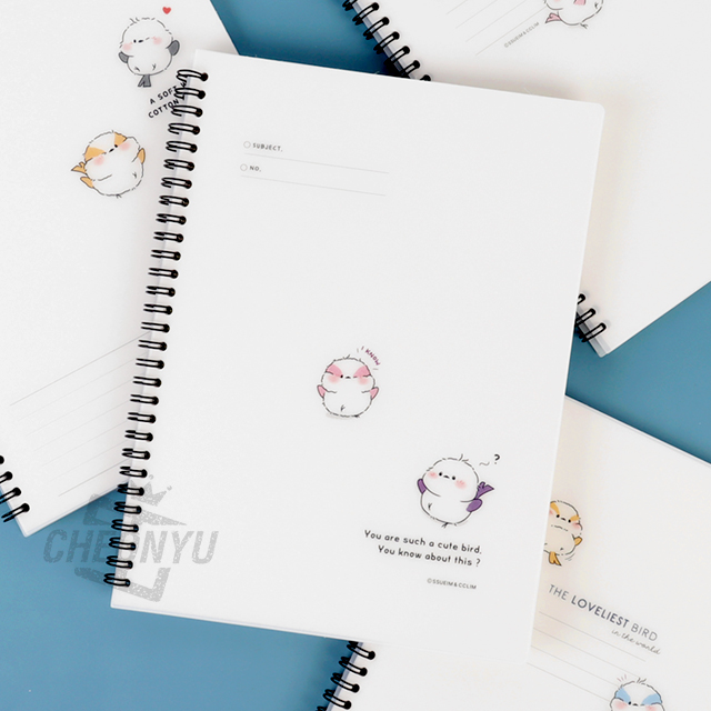 Long-tailed tit PP Notebook , Random