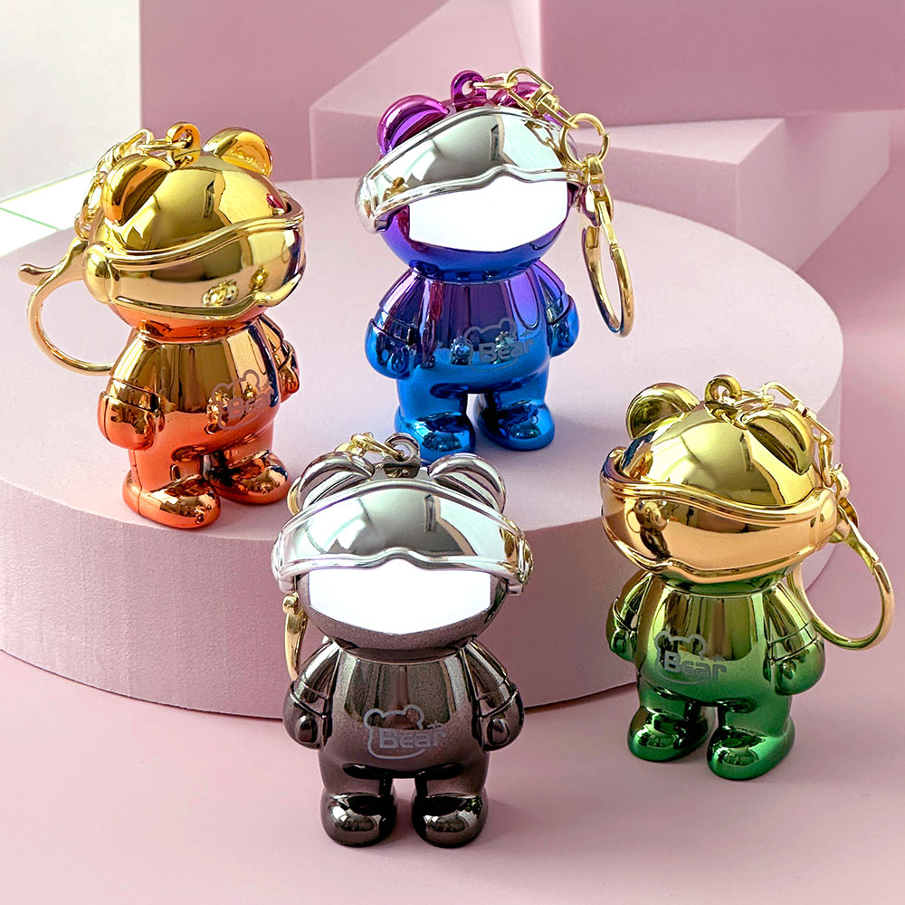 메탈 베어 라이트 키링