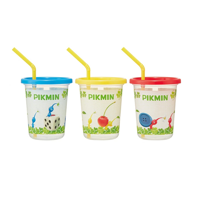 PIKMIN Straw Tumbler 3P Set 320ml