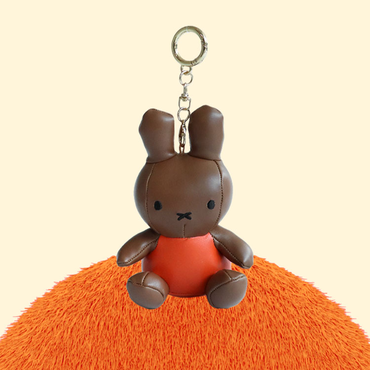 PU 미피 인형 키링_브라운