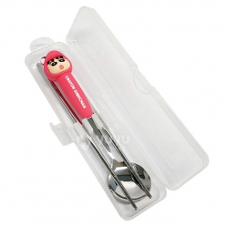 Crayon Shin-chan 3D Spoon & Chopsticks Set - Chocobi