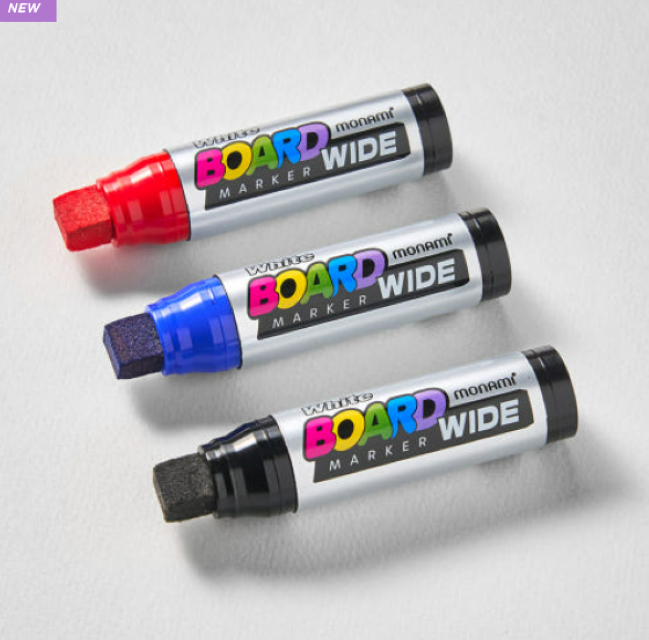 MONAMI WIDE BOARD MARKER,Sets of 12pcs