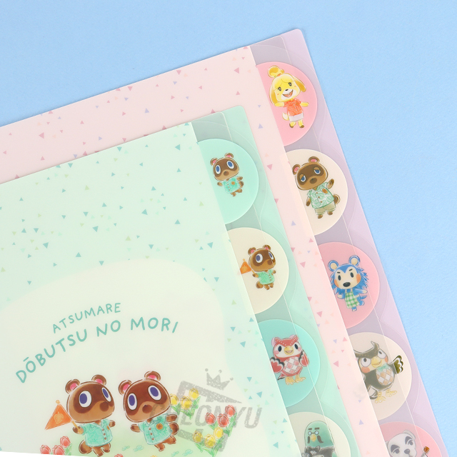 Dobutsu no mori Die Cut Clear File A4 5 Pockets