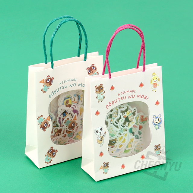 모여봐요 동물의숲 피스씰 in 종이백 