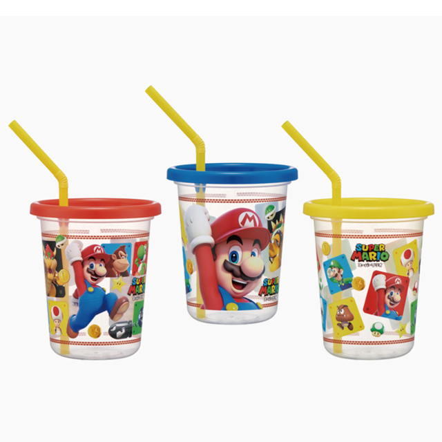 Supermario Straw Tumbler 3P set 320ml